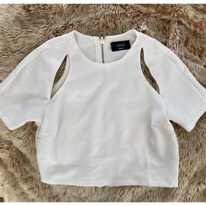 Never worn Vici dolls white crop top